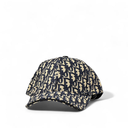 🧢 Dior-Inspired All-Over Monogram Cap – Classic Luxe, Modern Edge 💼✨