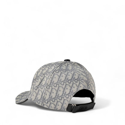 🩶 Dior-Inspired Grey Monogram Cap – Subtle Luxury, Timeless Style 🧢✨