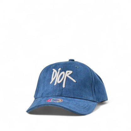 💙 Dior-Inspired Blue Suede Cap – Cool, Casual & Iconic 🧢✨