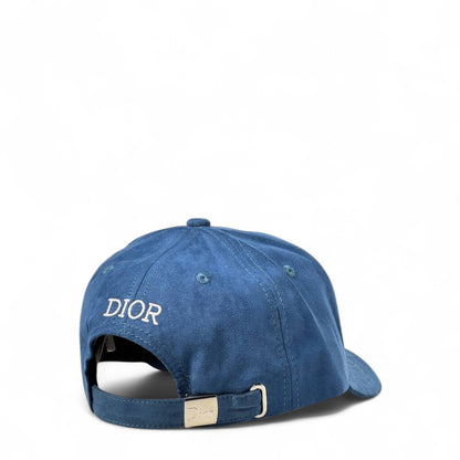 💙 Dior-Inspired Blue Suede Cap – Cool, Casual & Iconic 🧢✨