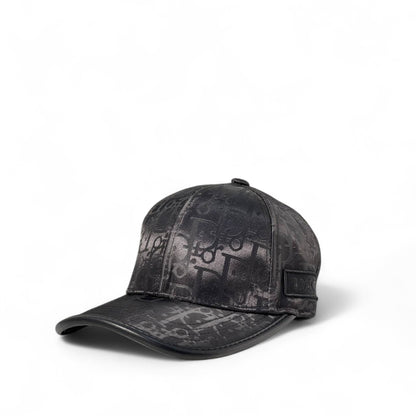 🖤 Dior-Inspired Shadow Monogram Cap – Stealth Luxury Vibes 🧢🌑