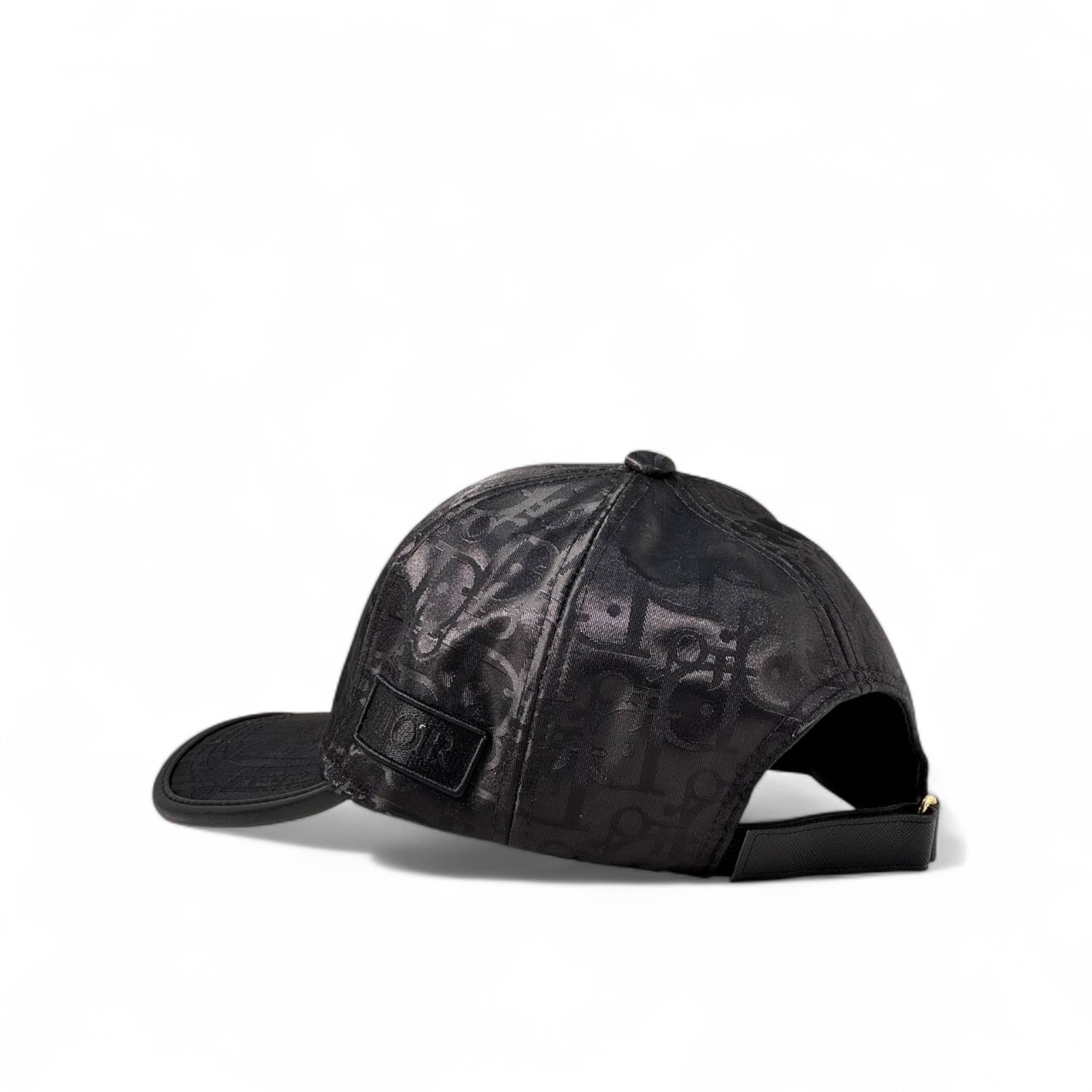 🖤 Dior-Inspired Shadow Monogram Cap – Stealth Luxury Vibes 🧢🌑