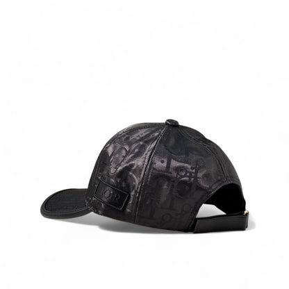 🖤 Dior-Inspired Shadow Monogram Cap – Stealth Luxury Vibes 🧢🌑