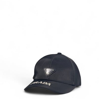 Prada-Inspired Black Satin Cap – Iconic Elegance with Street Cred