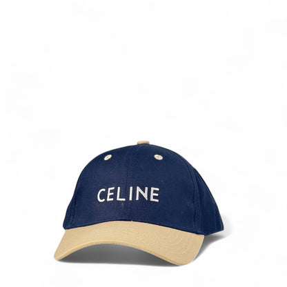 💙 CELINE-Inspired Navy & Beige Cap – Effortless French Cool 🧢🇫🇷