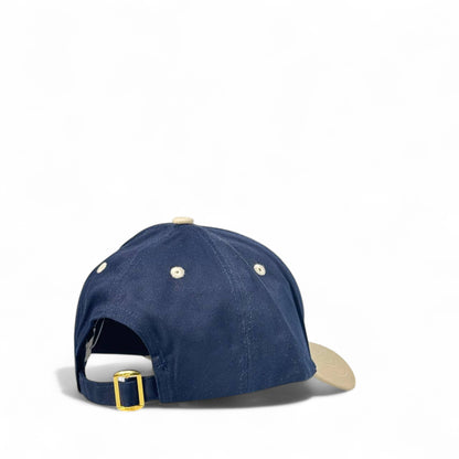 💙 CELINE-Inspired Navy & Beige Cap – Effortless French Cool 🧢🇫🇷