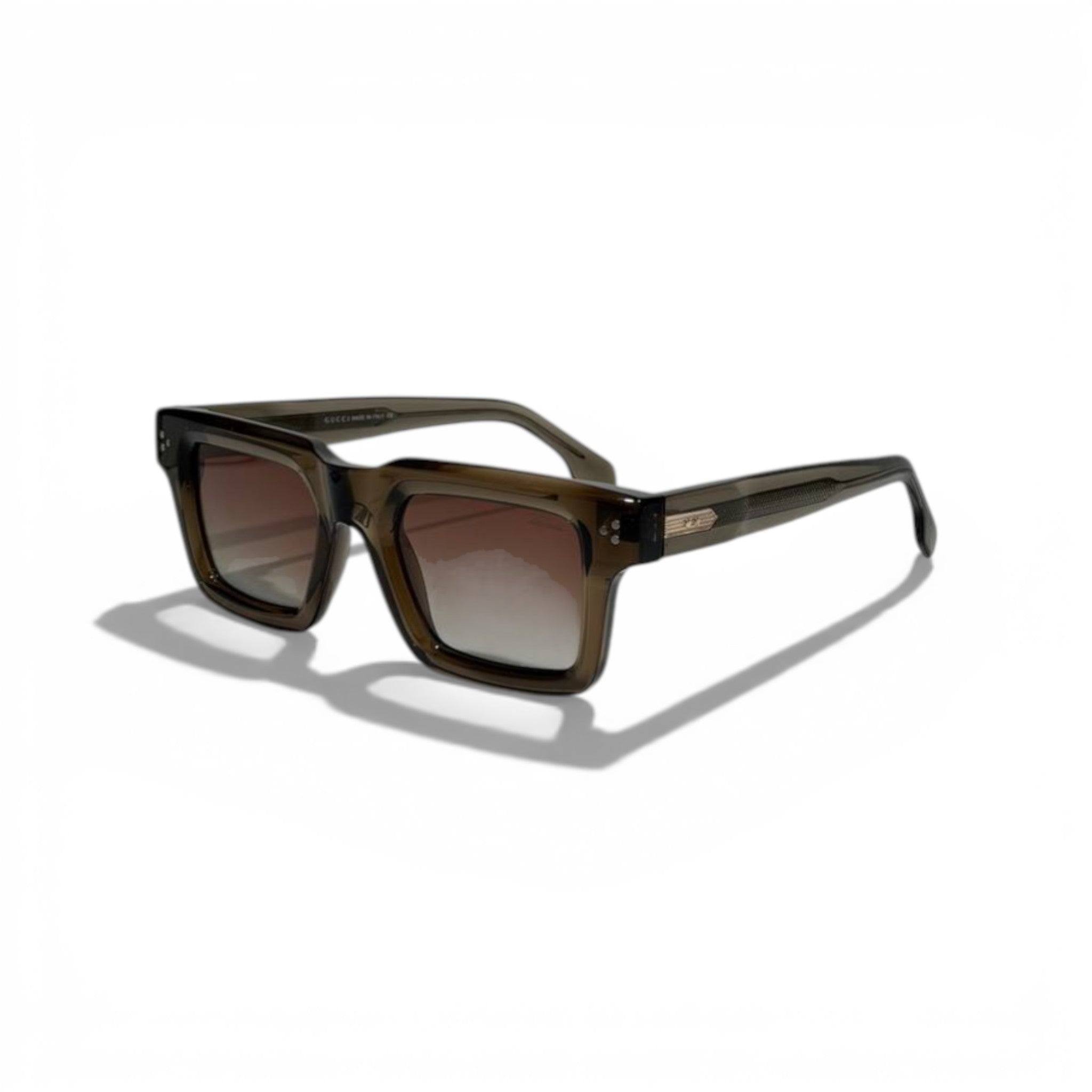 Gucci Oversized Square Sunglasses – Brown Gradient Luxury Frame 🕶️✨