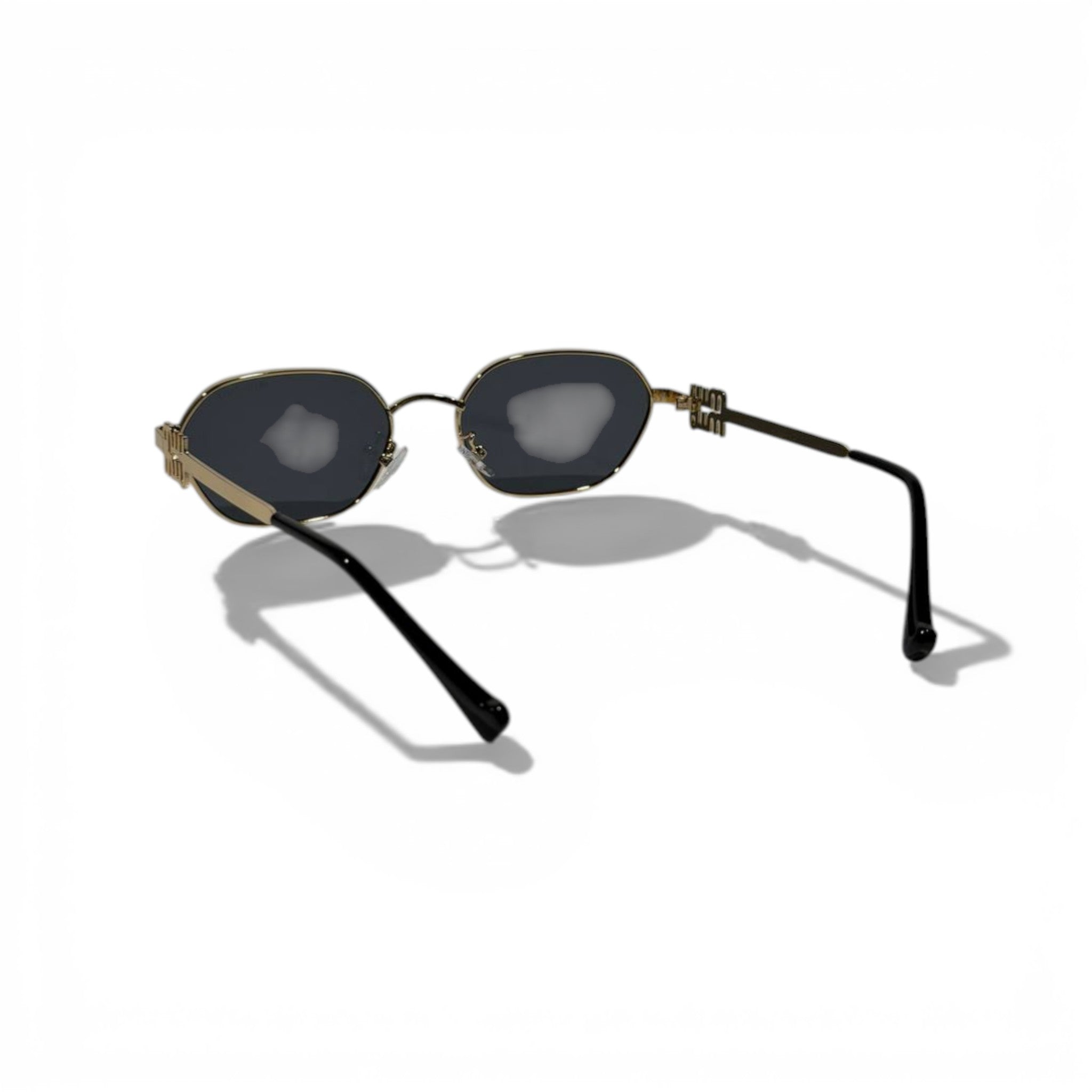 Miu Miu Gold Round Sunglasses – Luxury Metal Frame Designer Eyewear 🕶️✨