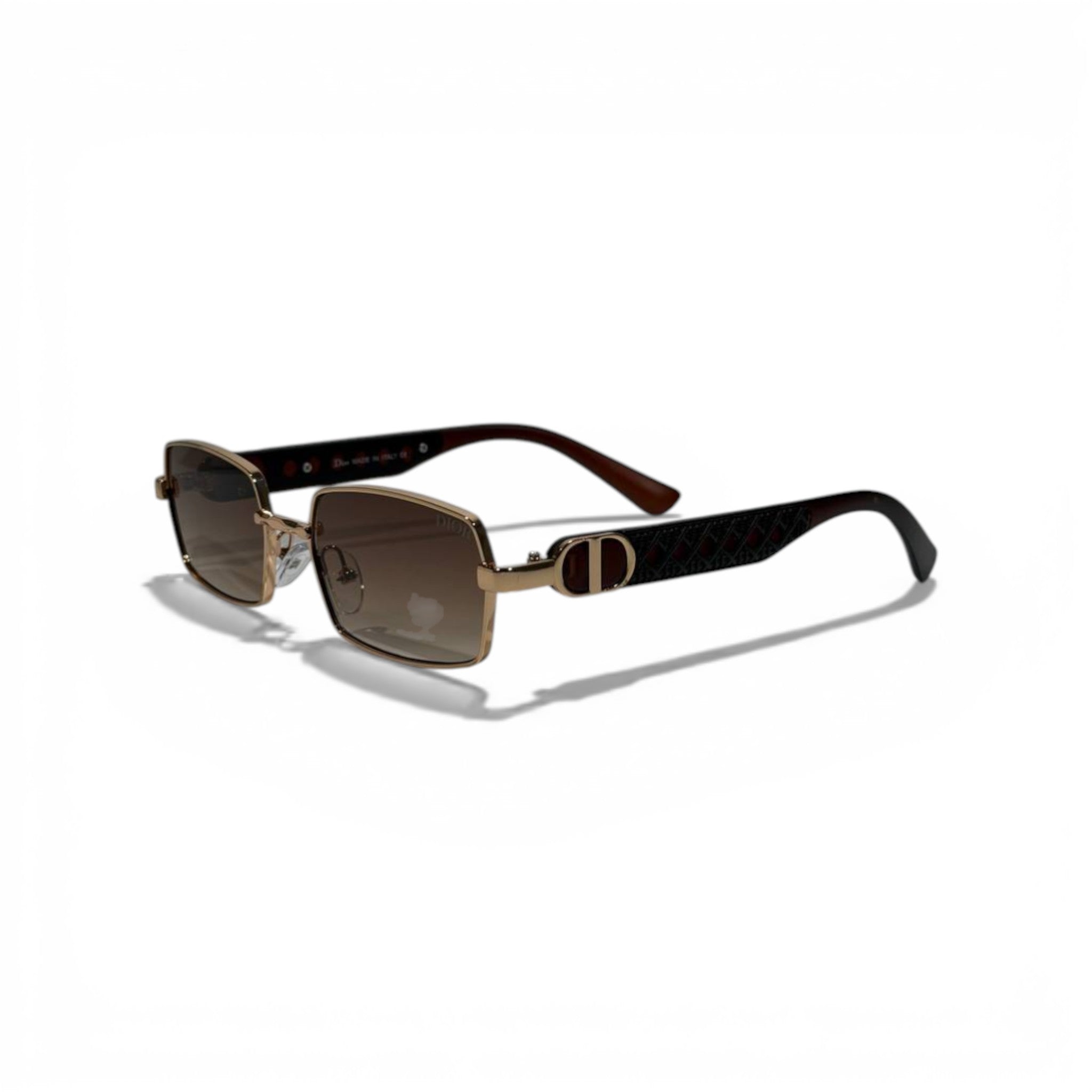 Dior CD Signature Square Sunglasses – Gold Frame Luxury Designer Eyewear 🕶️✨