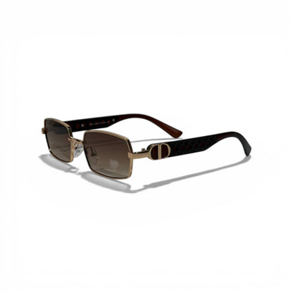 Dior CD Signature Square Sunglasses – Gold Frame Luxury Designer Eyewear 🕶️✨