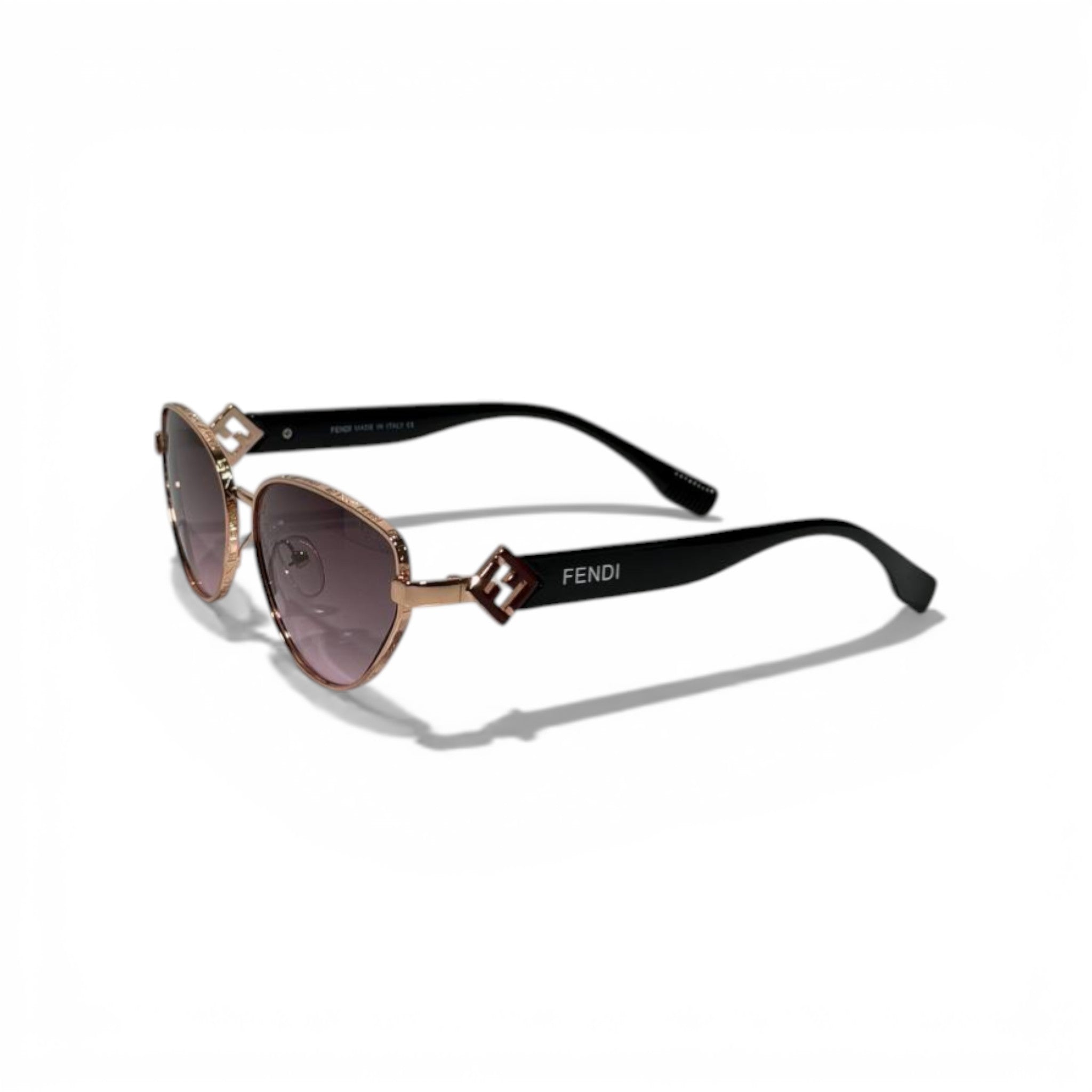 Fendi FF Aviator Sunglasses – Gold Frame Luxury Designer Eyewear 🕶️✨