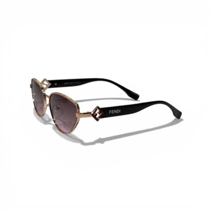 Fendi FF Aviator Sunglasses – Gold Frame Luxury Designer Eyewear 🕶️✨
