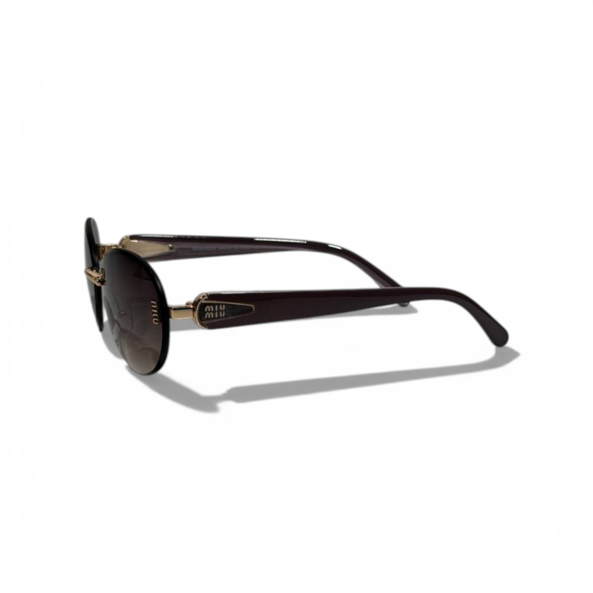Miu Miu Rimless Aviator Sunglasses – Brown Gradient Luxury Designer Eyewear 🕶️✨