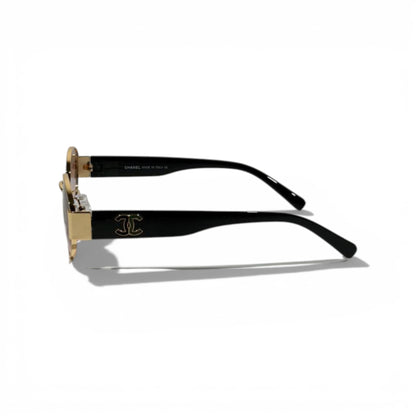 Chanel CC Round Sunglasses – Gold Frame Pink Gradient Luxury Eyewear 🕶️✨
