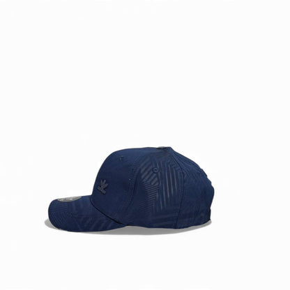 🧢 adidas Navy Shadow Pattern Cap – Trefoil Minimal Edition