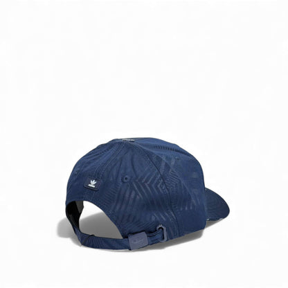 🧢 adidas Navy Shadow Pattern Cap – Trefoil Minimal Edition