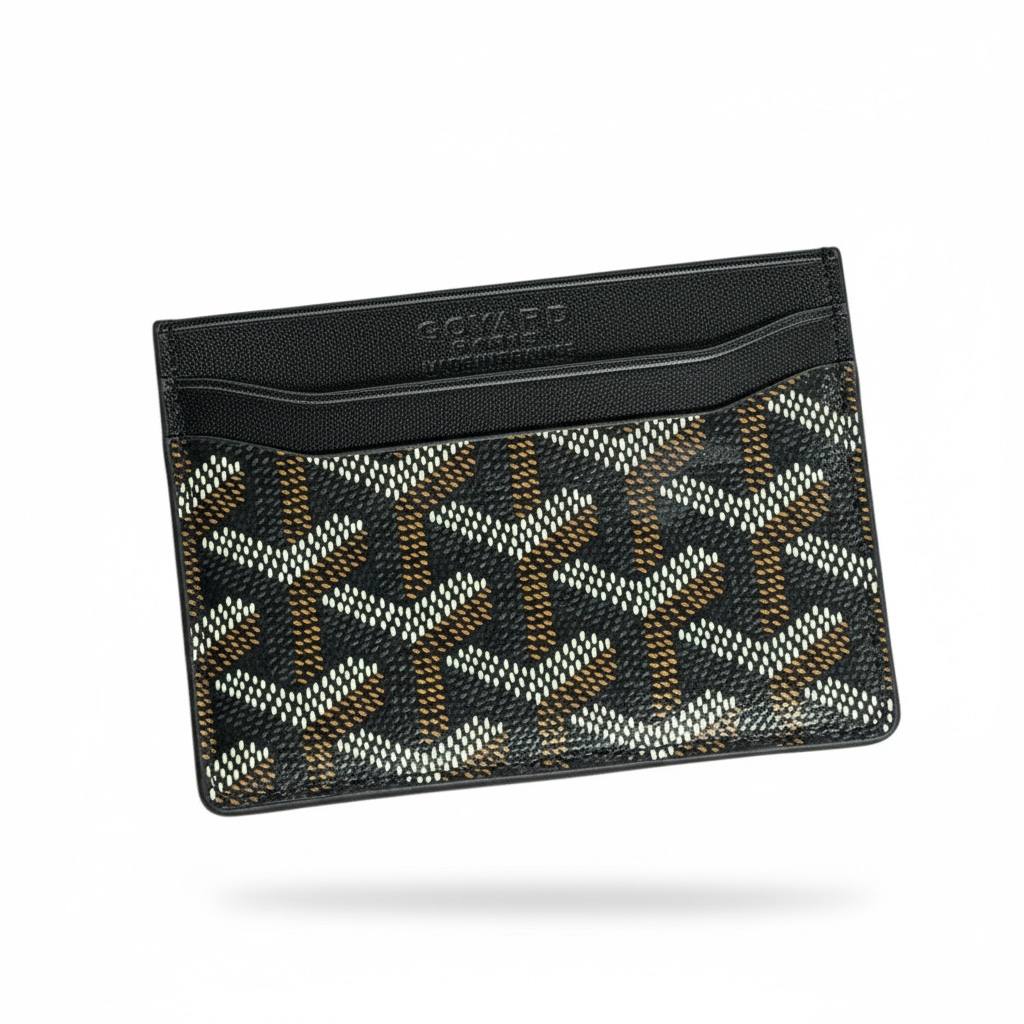 Goyard Black Monogram Card Holder 🖤✨ | Premium Slim Wallet | Unisex Designer Essential