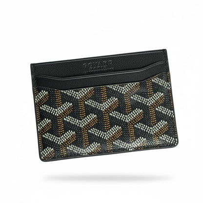 Goyard Black Monogram Card Holder 🖤✨ | Premium Slim Wallet | Unisex Designer Essential
