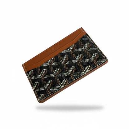 Goyard Tan Monogram Card Holder 🤎✨ | Premium Slim Wallet | Unisex Designer Essential
