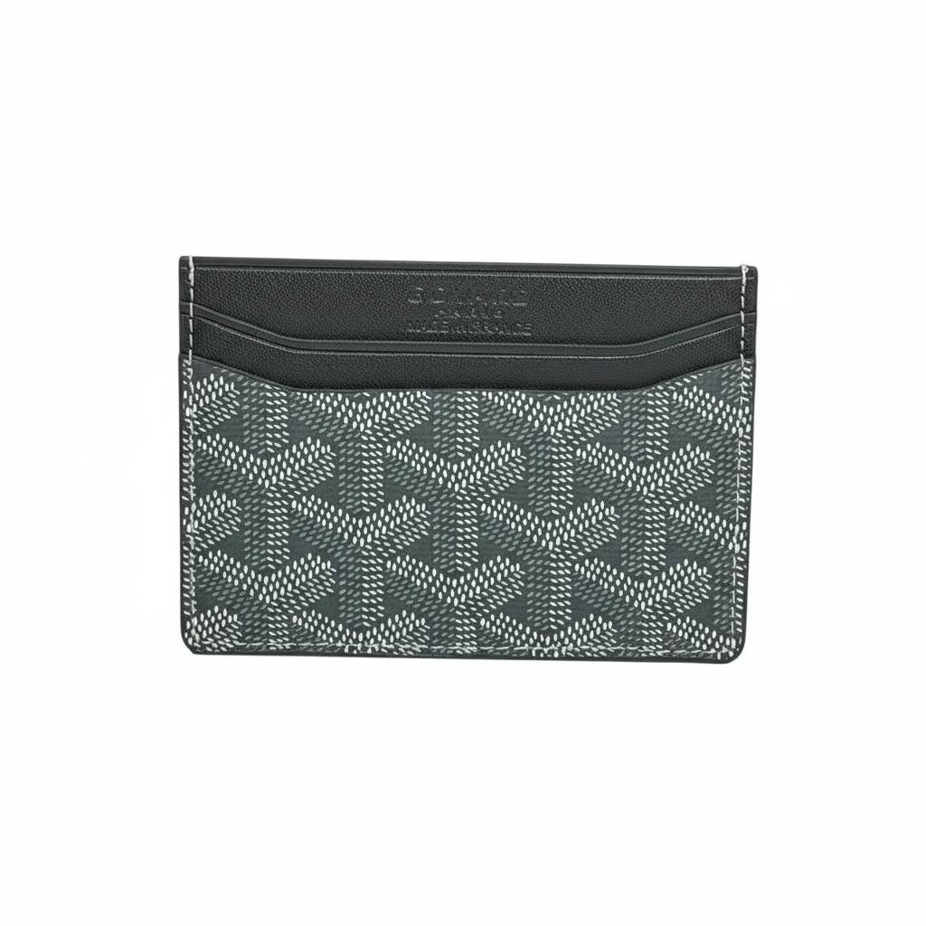 Goyard Black Monogram Card Holder 🖤✨ | Elite Slim Wallet | Unisex Luxury Essential
