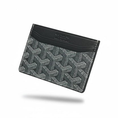 Goyard Black Monogram Card Holder 🖤✨ | Elite Slim Wallet | Unisex Luxury Essential