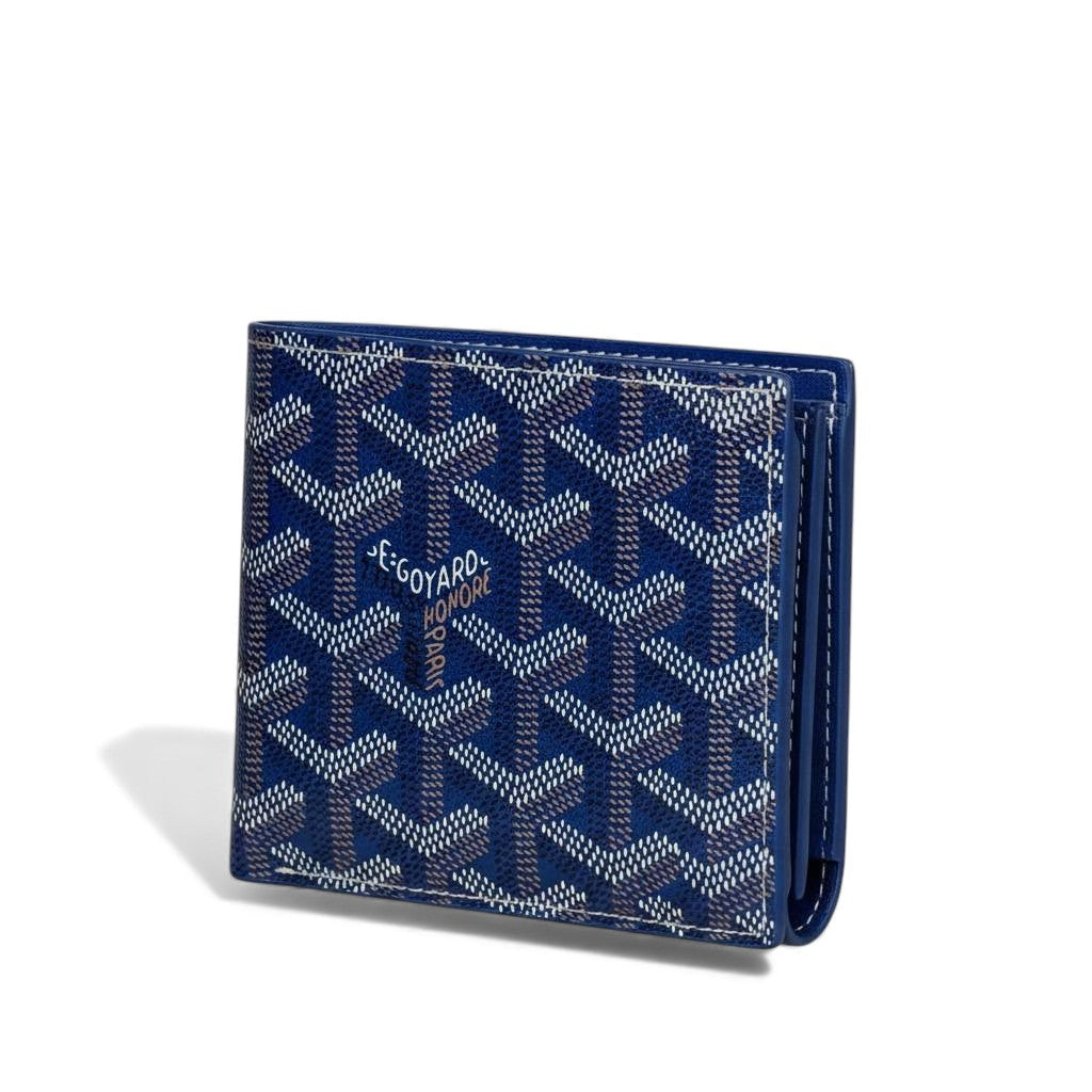 Goyard Blue Monogram Bifold Wallet 🔵✨ | Premium Designer Luxury for Men & Women
