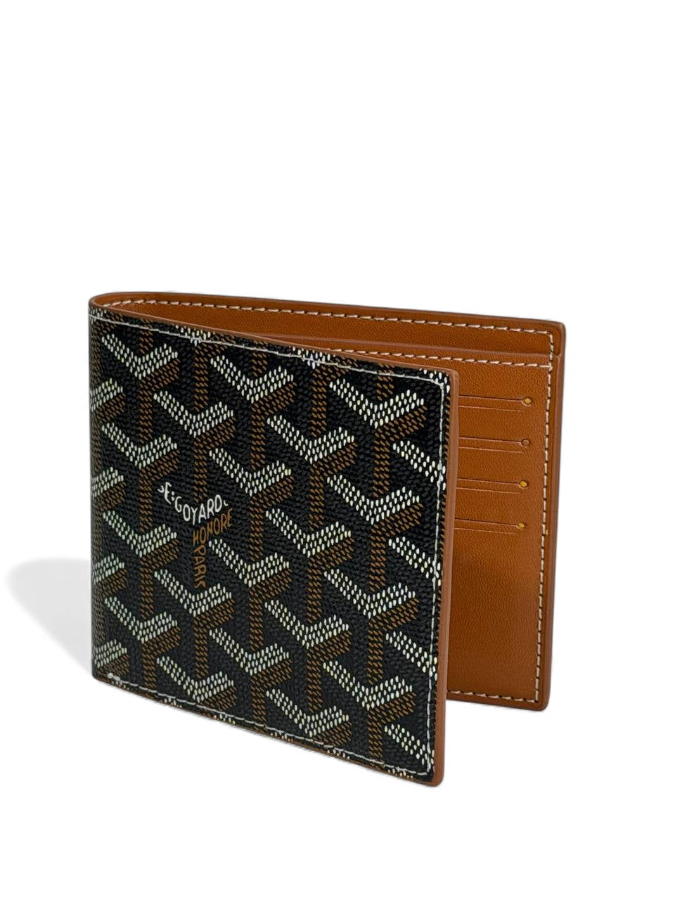 Goyard Black Monogram Bifold Wallet ✨ | Classic Tan Interior | Paris Luxury