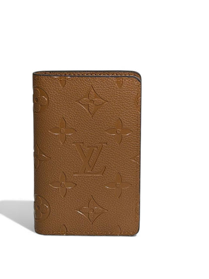 Louis Vuitton Monogram Empreinte Compact Wallet – Caramel Brown 🤎✨ | Premium Leather | Unisex Designer Wallet