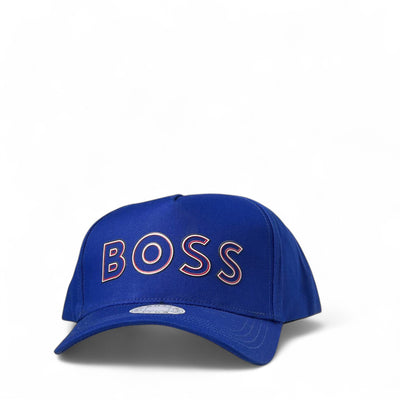 🧢 BOSS Electric Blue Logo Cap – Bold Color, Iconic Style