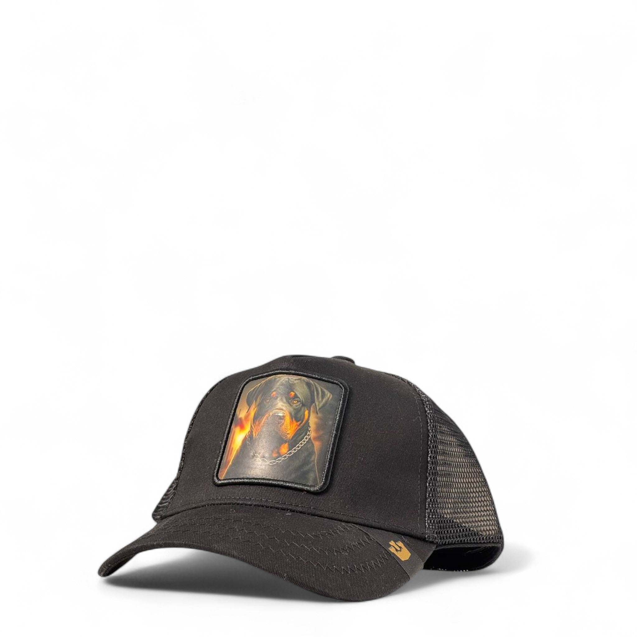 🧢 Fire Rottweiler Trucker Cap – Unleash the Heat – MASTERPIECE