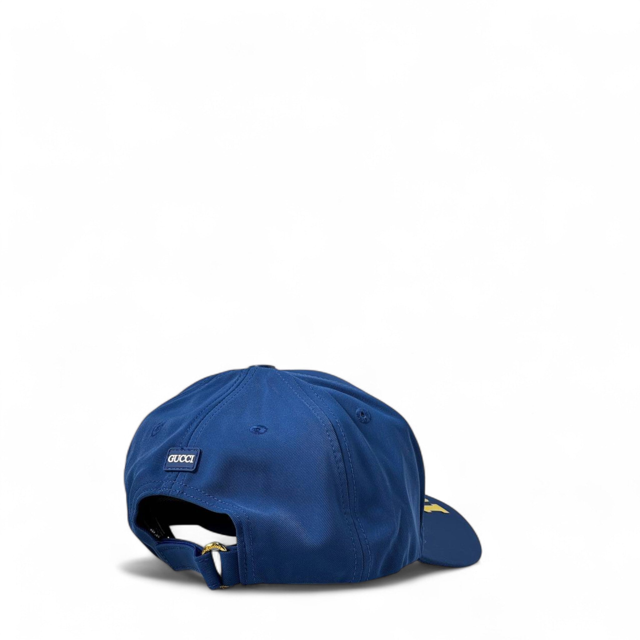 💙 Gucci 1921 Blue & Yellow Cap – Retro Sport Heritage Style