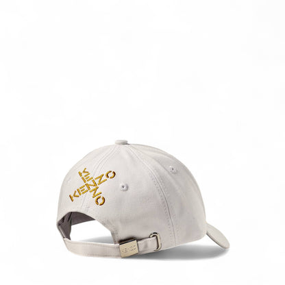 🐯 Kenzo White Tiger Embroidered Cap – Bold Parisian Street Chic
