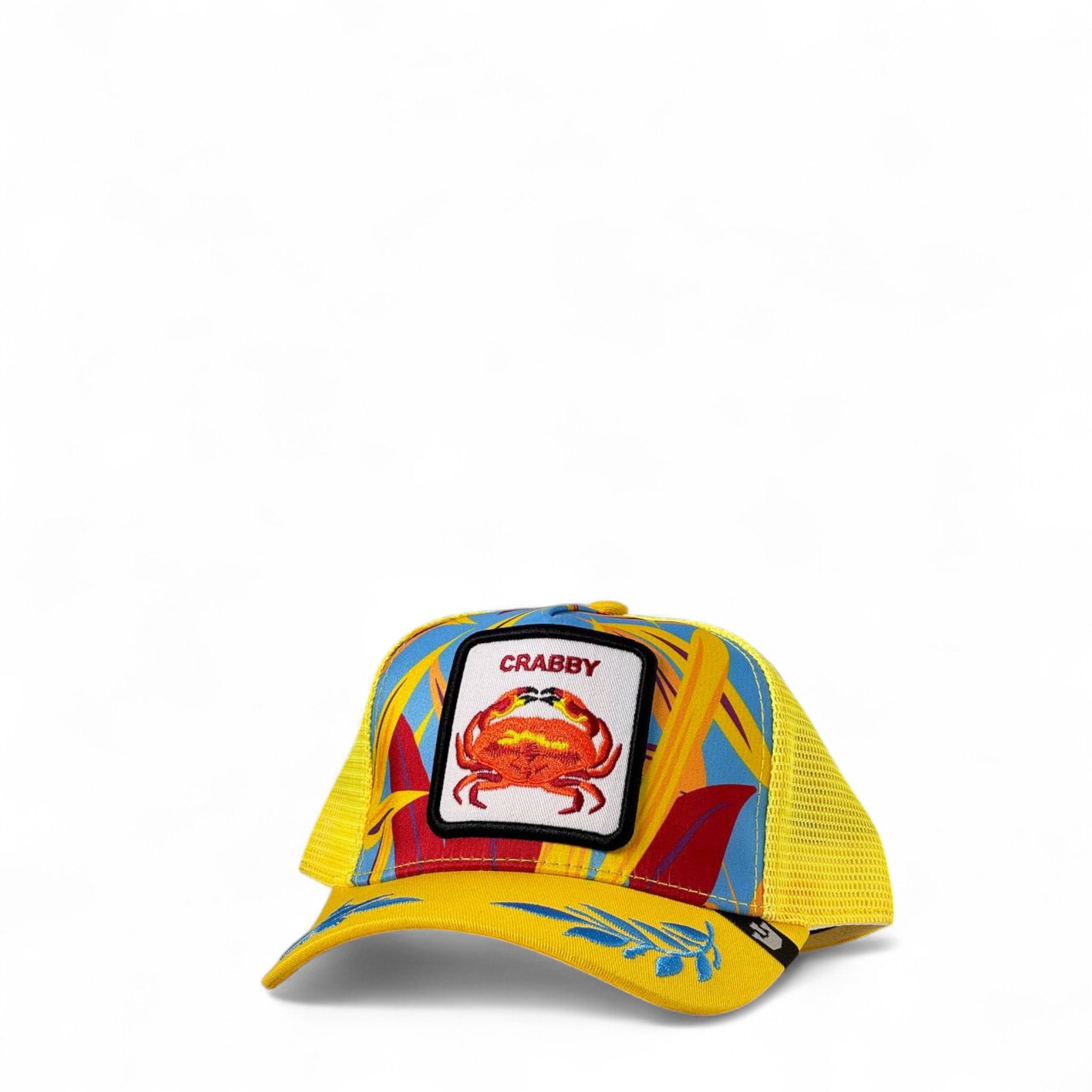 🦀 Goorin Bros. “Crabby” Tropical Trucker Hat – Bold Beach Vibes & Attitude