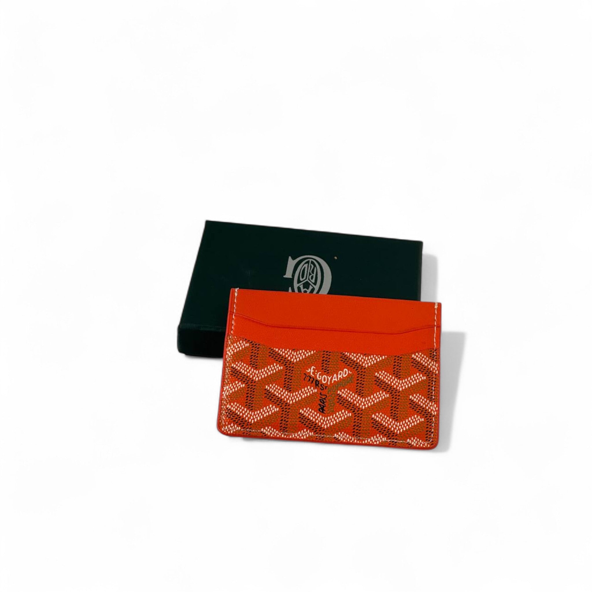 🧡 Goyard Orange Card Holder – Bold Luxury in Every Pocket 🧡