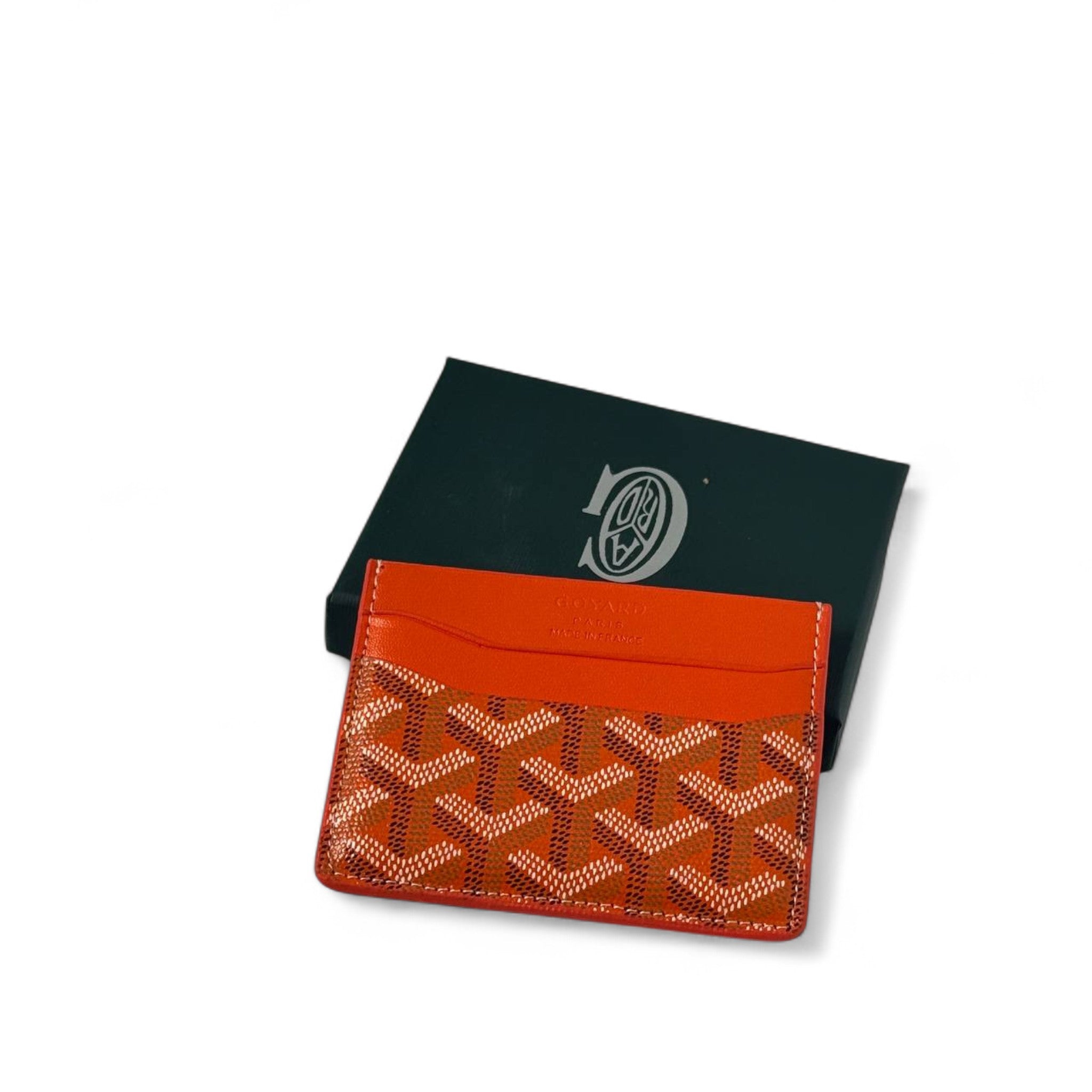 🧡 Goyard Orange Card Holder – Bold Luxury in Every Pocket 🧡