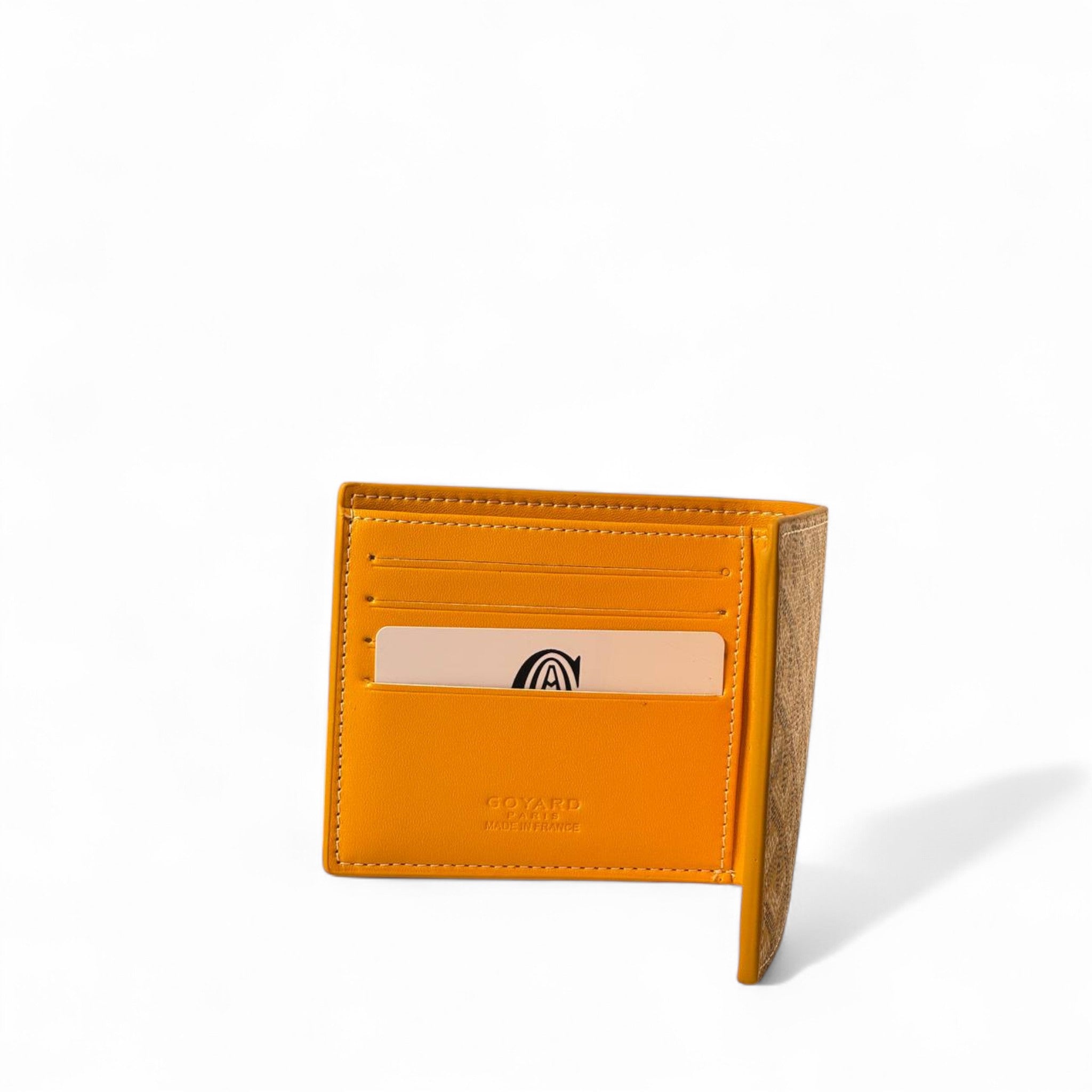 💛 Goyard Yellow Bifold Wallet – Bold Color, Iconic Elegance 💛