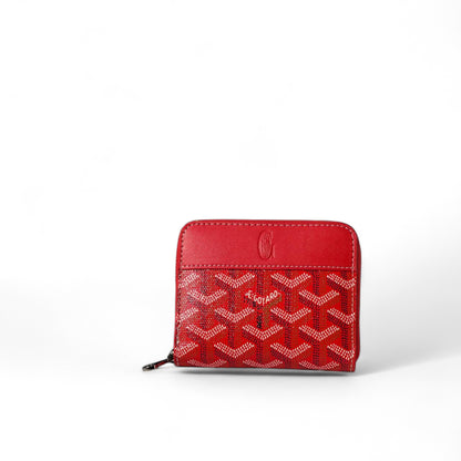 ❤️ Goyard Red Zip Wallet – Iconic Luxury with a Bold Twist ❤️