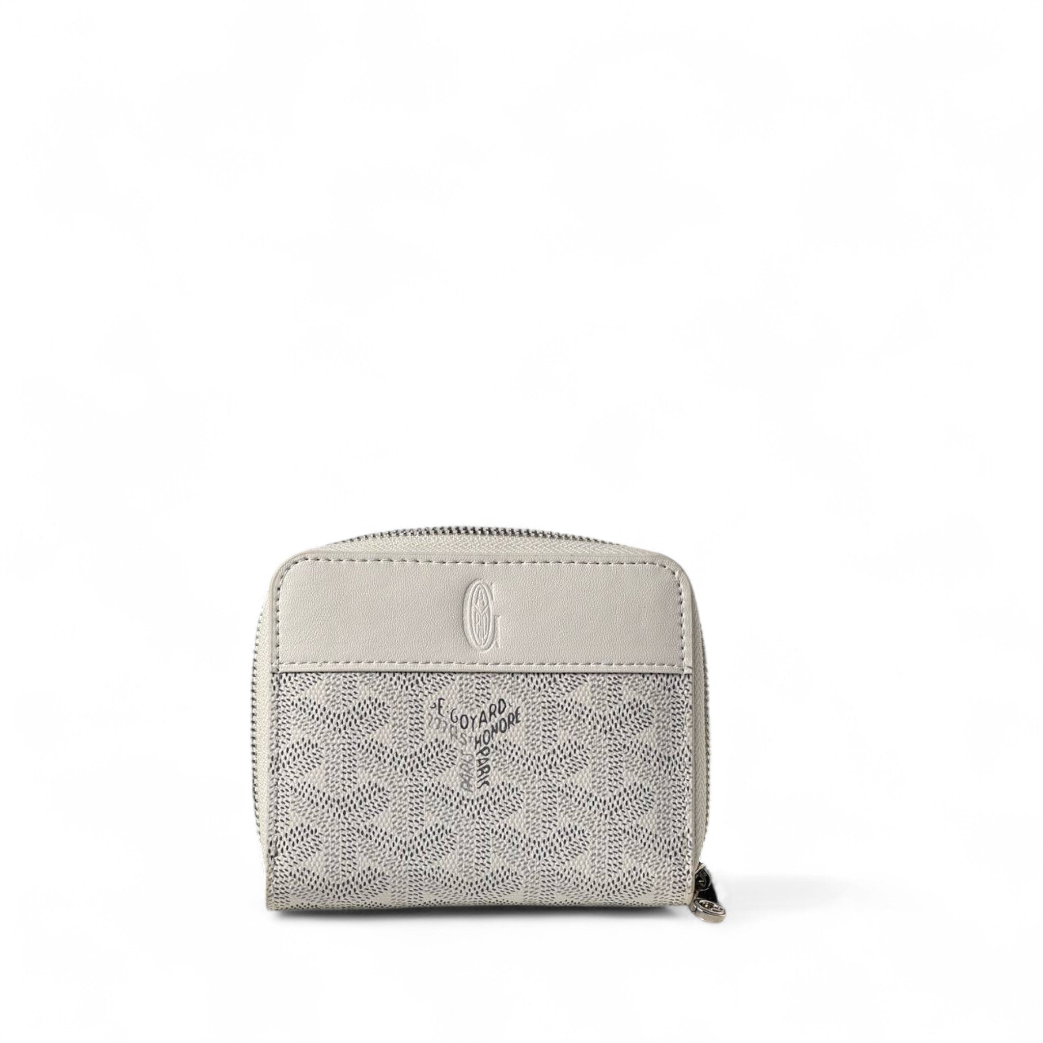 🤍 Goyard Grey Zip Wallet – Minimalist Luxury with a Modern Touch 🤍