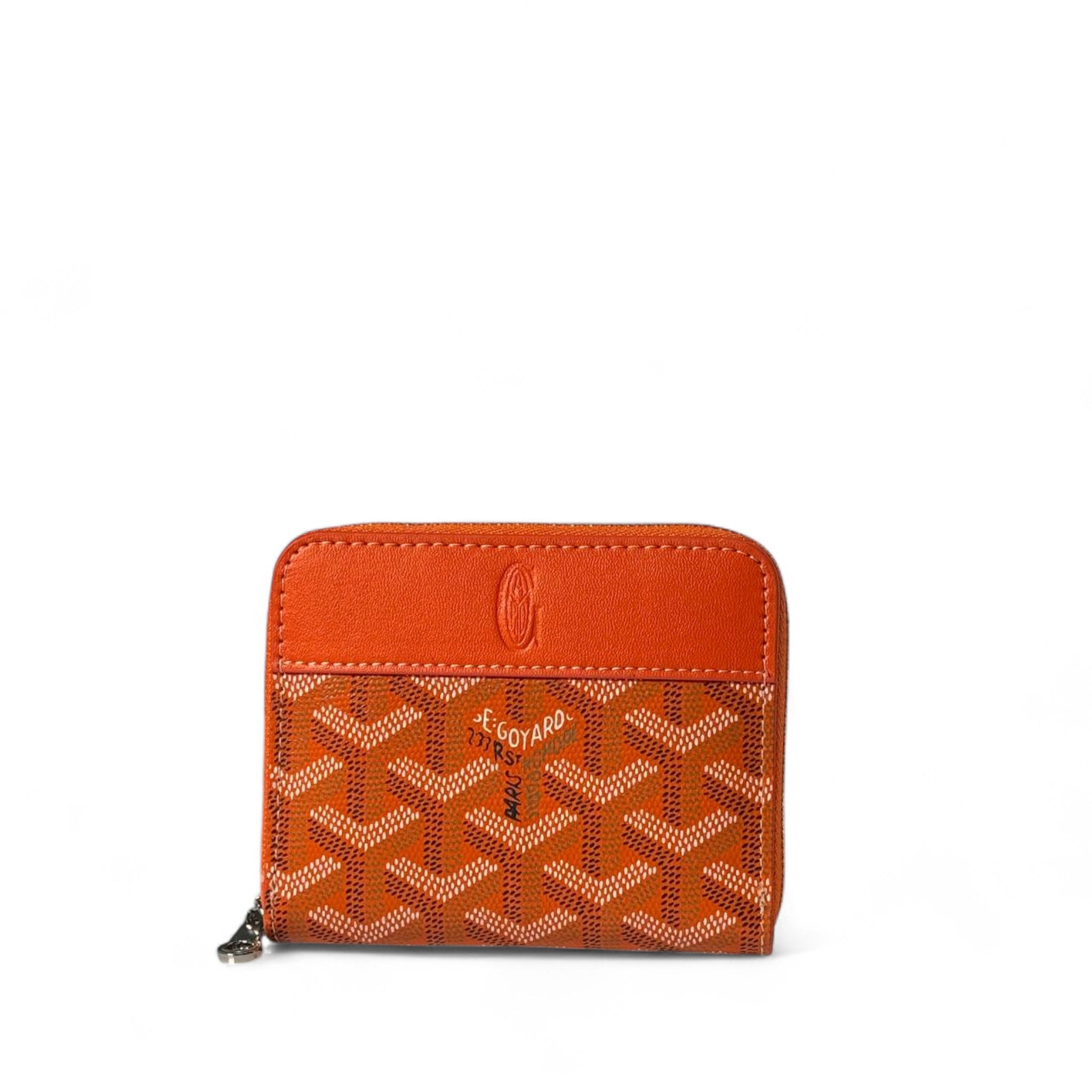 🧡 Goyard Orange Zip Wallet – Vibrant Style Meets Everyday Luxury 🧡