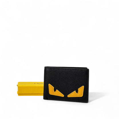 🟡 Fendi Monster Eyes Wallet – Bold Style, Iconic Attitude 🖤