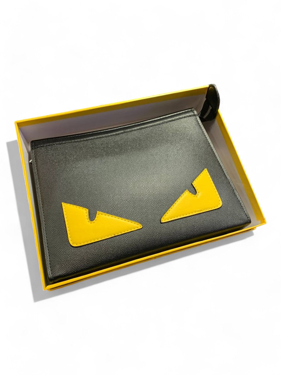 Fendi Monster Eyes Leather Pouch