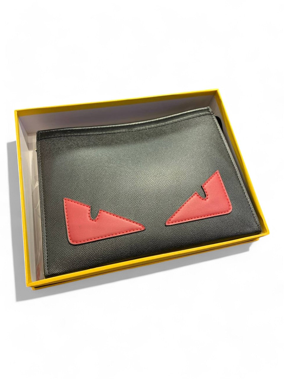 Fendi Monster Eyes Leather Pouch