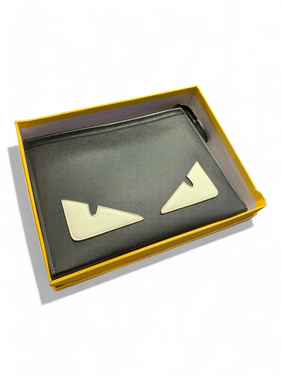 Fendi Monster Eyes Leather Pouch