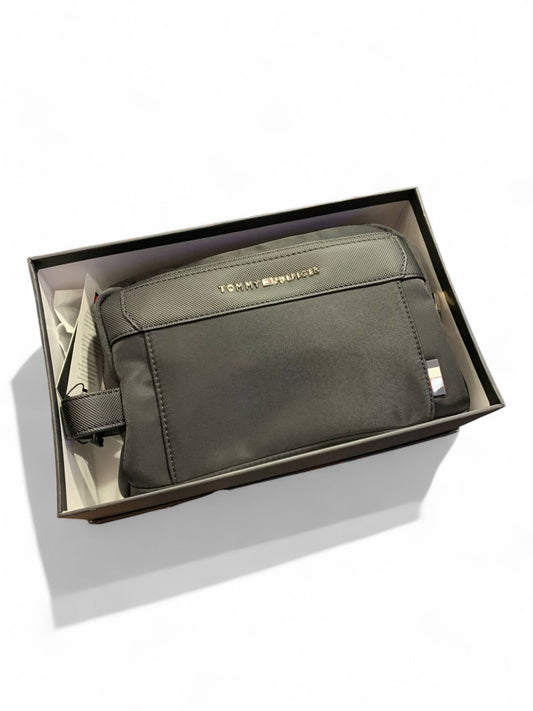 Tommy Hilfiger Black Compact Travel Pouch