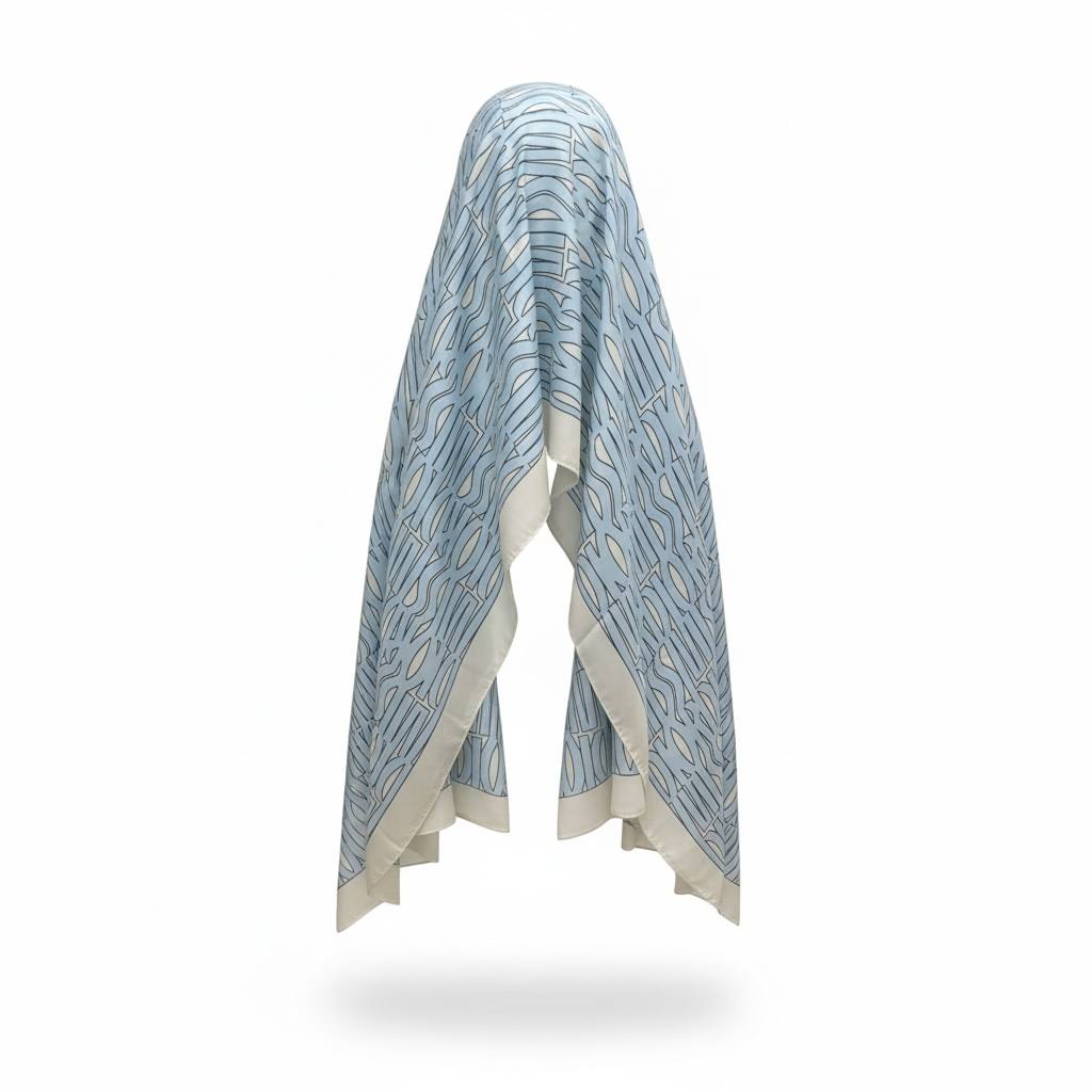 🩵 Christian Dior Monogram Scarf & Hijab – Elegant Designer Shawl ✨
