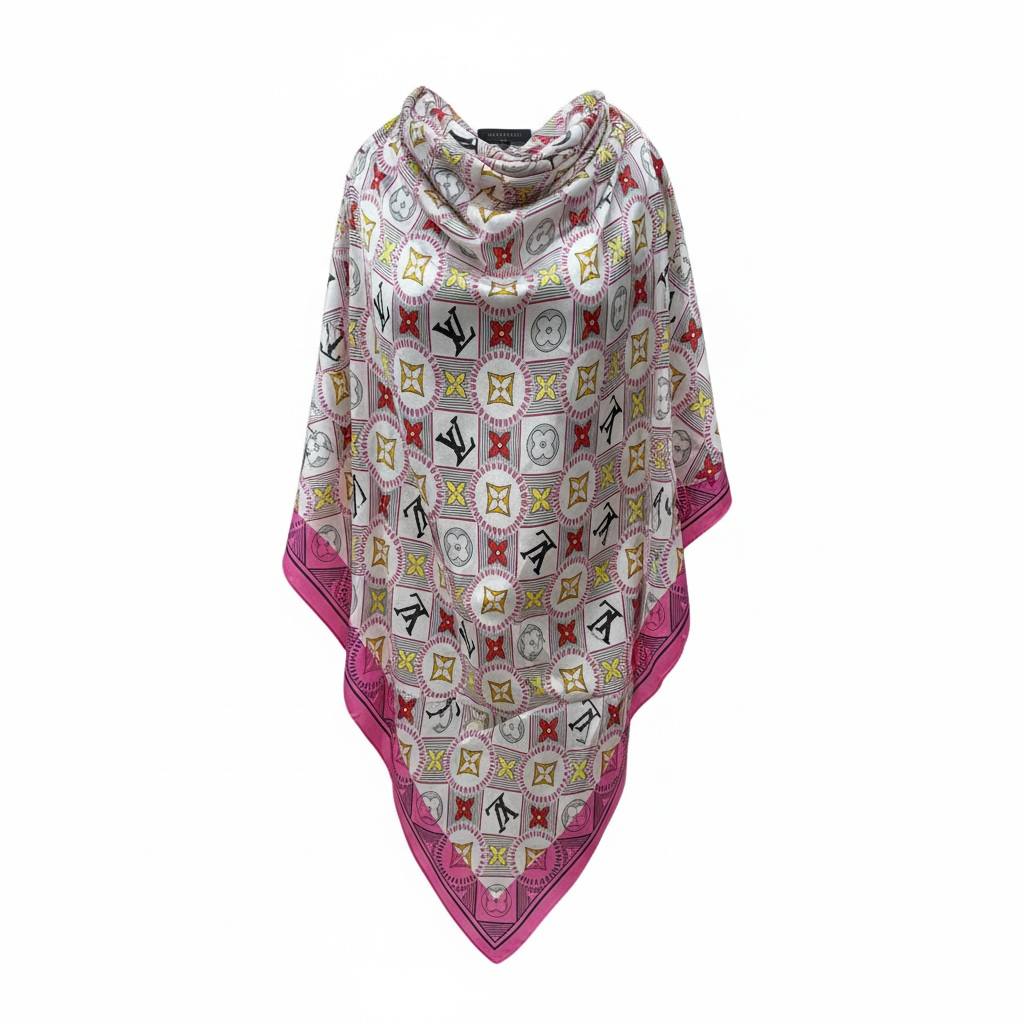 💗 Louis Vuitton Monogram Scarf & Hijab – Elegant Luxury Designer Shawl ✨