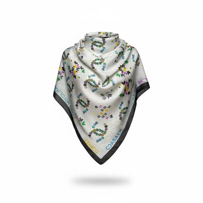 🌸 Louis Vuitton Floral Monogram Scarf & Hijab – Elegant Designer Shawl ✨
