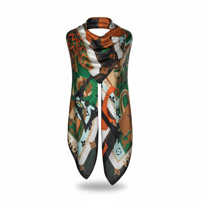 🌿 Louis Vuitton Artistic Monogram Scarf & Hijab – Luxury Designer Statement Shawl ✨