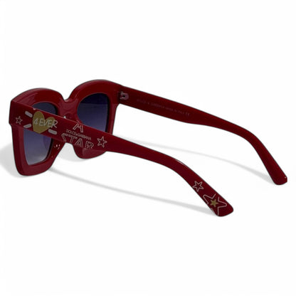 Dolce & Gabbana Graffiti Red Square Sunglasses