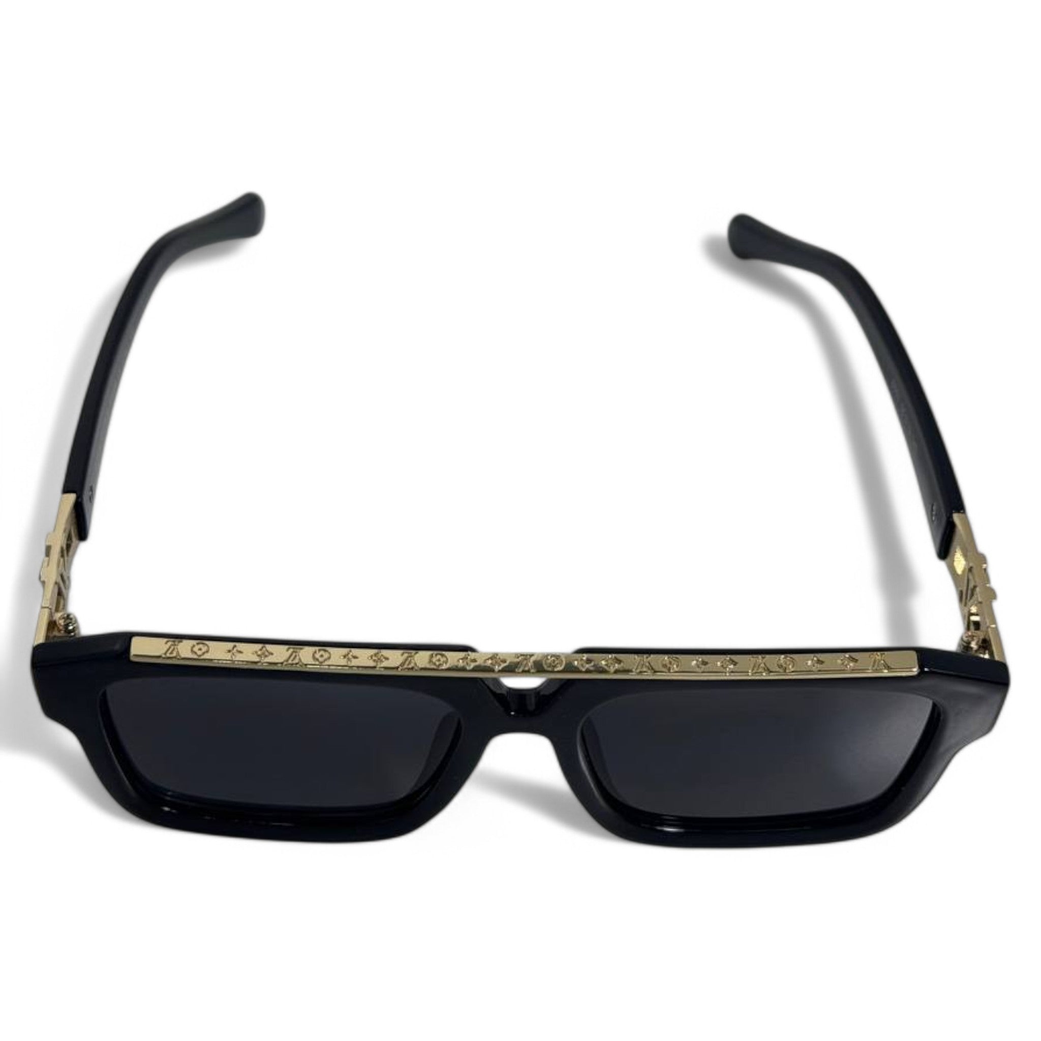 Louis Vuitton Monogram Square Sunglasses – Black & Gold